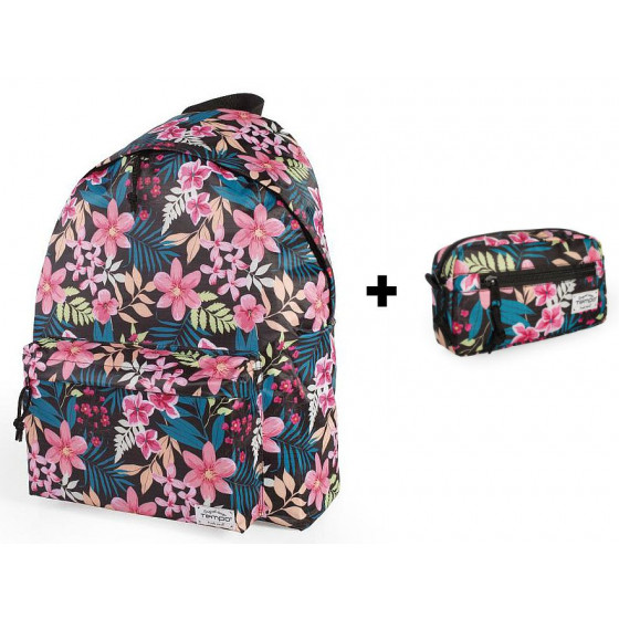 Mochila  Flores Tempo (escolar - juvenil)