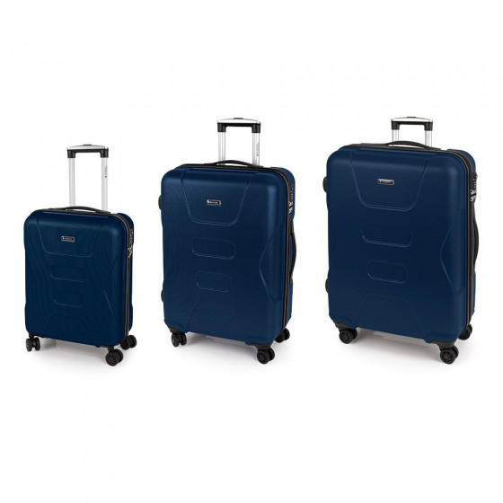 Juego de 3 maletas Custom azul