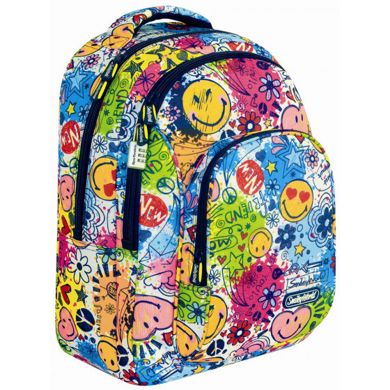 Mochila Smiley Spring, doble compartimento, colección 2017