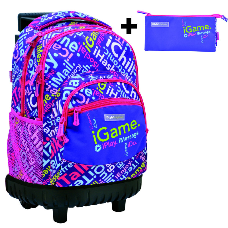Mochila Nina Con Carro iStyle Estuche escolar