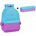 Juego Mochila Benetton mas estuche. Modelo Basic